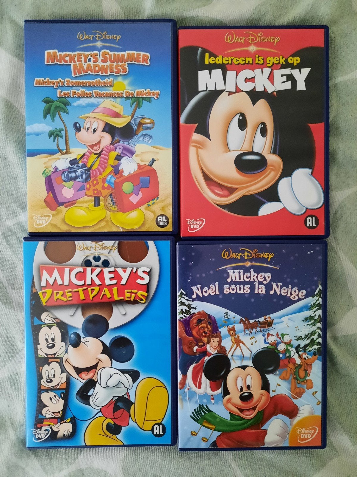4 div DVD Mickey, Ophalen of Verzenden, Mickey Mouse, Gebruikt, Overige typen