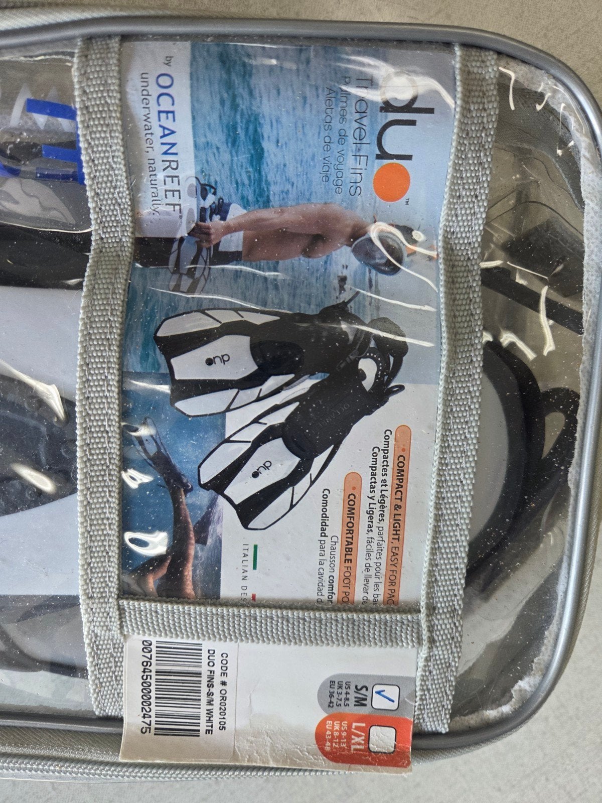 Ocean Reef Duo Travel Fins., Ophalen of Verzenden, Zo goed als nieuw, Zwem- of Duikvliezen