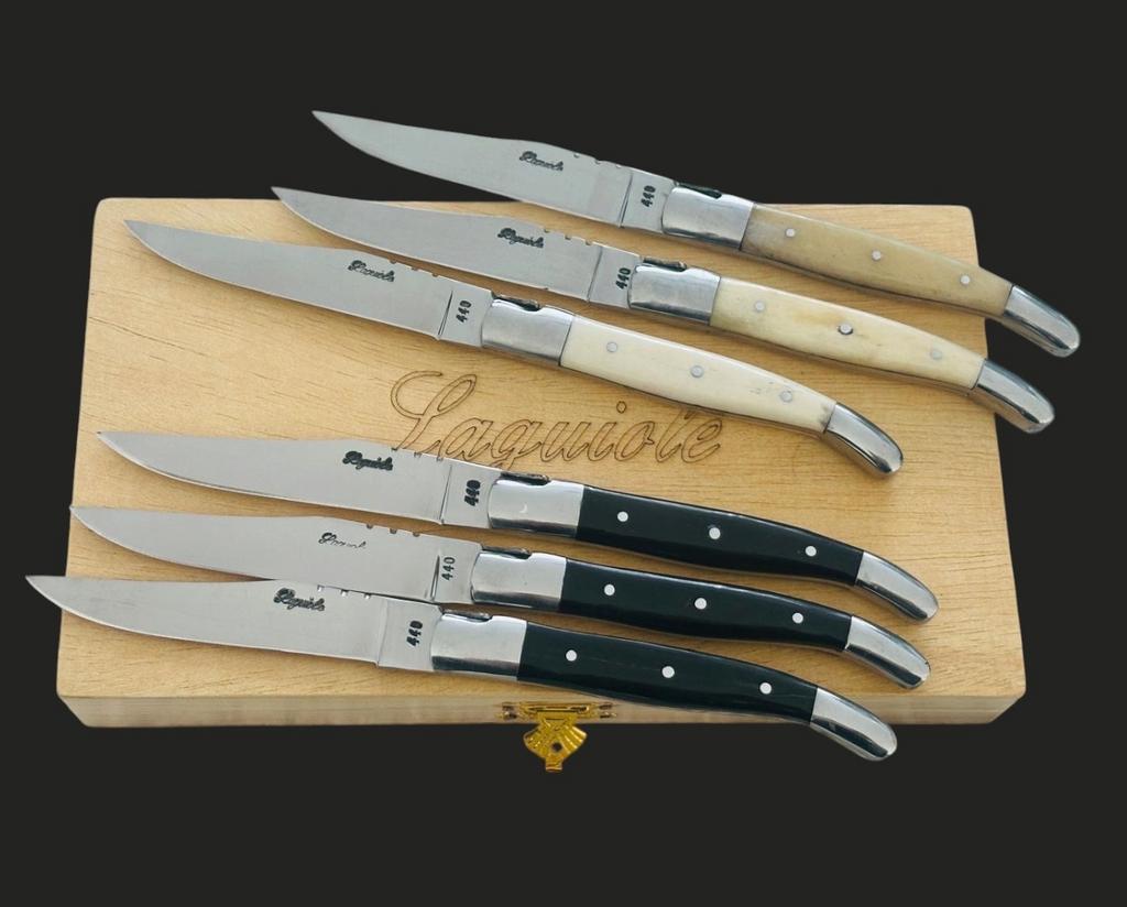 Nieuw Laguiole Steakmessen Set - 6 Stuks in Houten Kist, Verzenden