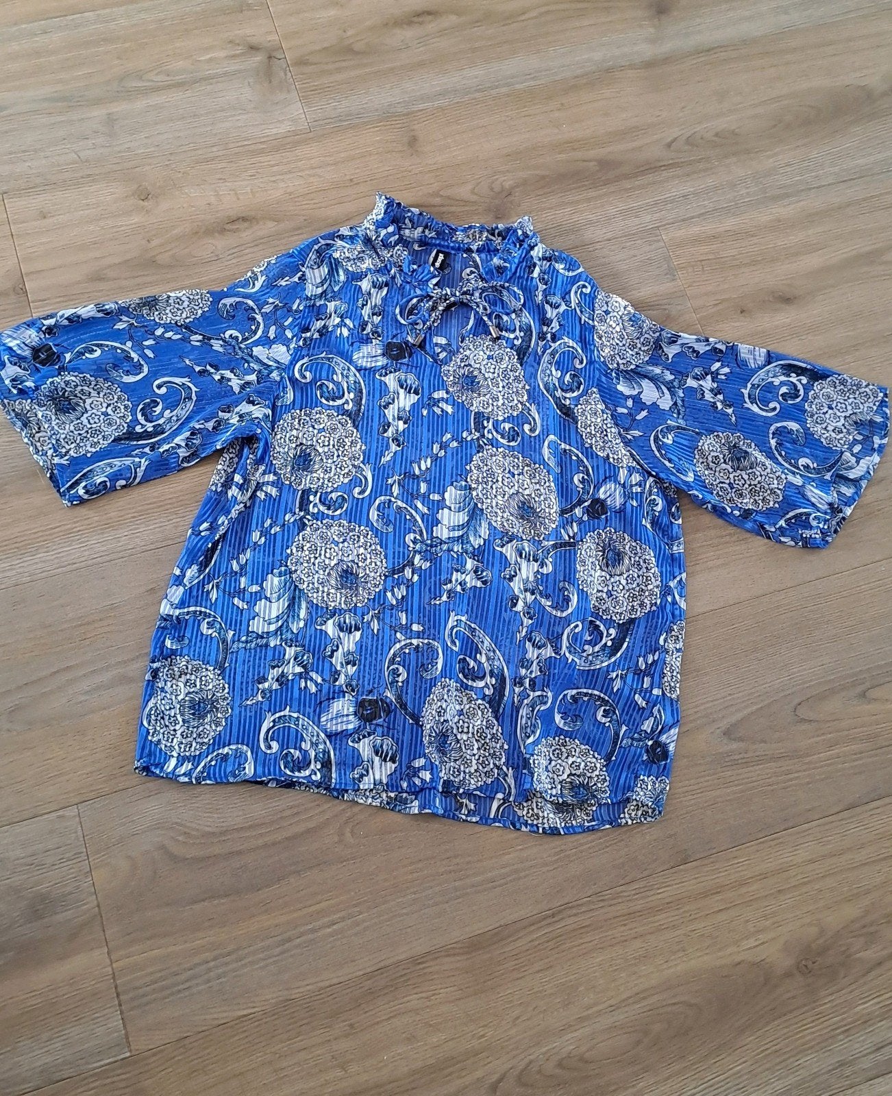 Eksept Luchtige Dames Blouse Maat L met Patroon, Kleding | Dames, Blauw, Maat 42/44 (L), Ophalen of Verzenden, Zo goed als nieuw