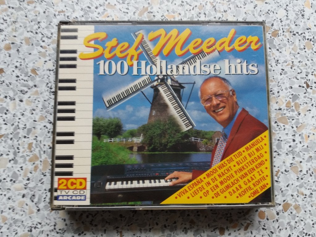 Een dubbel Cd van "Stef Meeder", 100 Hollandse Hits., Boxset, Inclusief doosje, Ophalen of Verzenden, Zo goed als nieuw