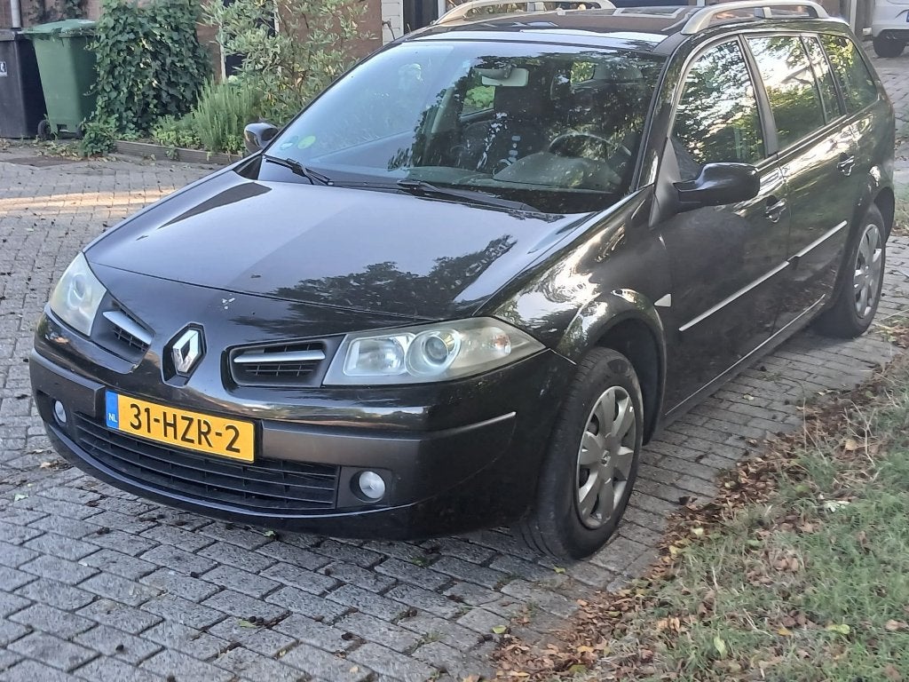 Renault Mégane 1.6 16V Grand Tour 2009 Zwart, Stof, Zwart, 4 cilinders, Mistlampen