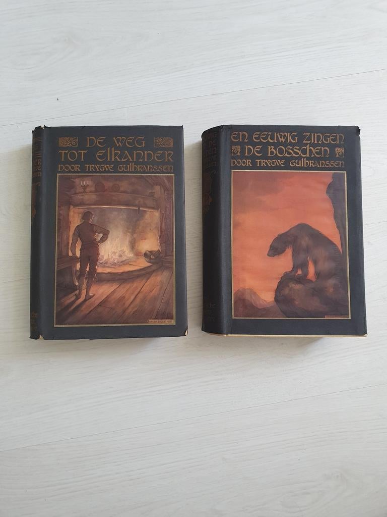 Trygve Gulbranssen - 2 boeken, ills. Anton Pieck, Ophalen of Verzenden, Gelezen, Trygve Gulbranssen, Nederland