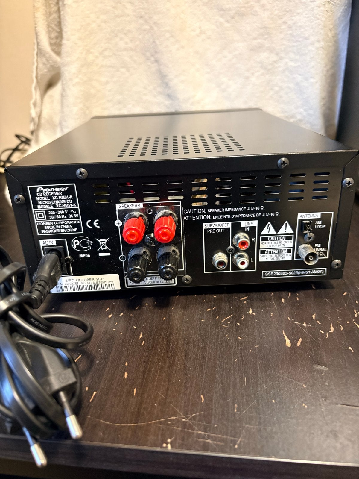 Pioneer XC-HM51 Microset met Bose Acoustimass 3 Serie IV, Ophalen, Gebruikt, Pioneer, Microset