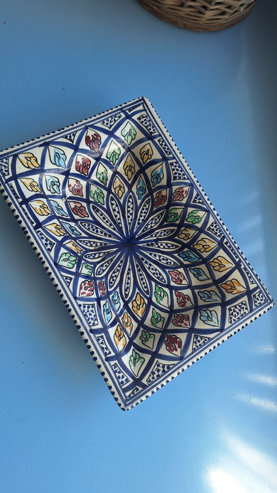 Prachtige Tunesische schaal, handgemaakt, Ophalen of Verzenden