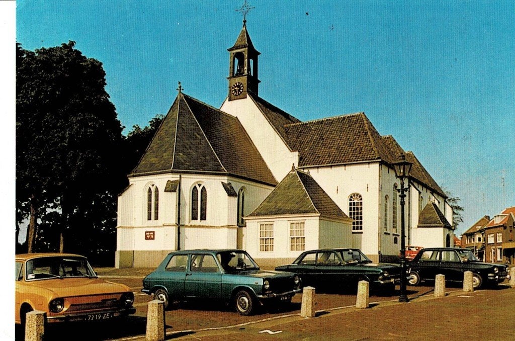 Veenendaal, Kerk, auto's, Ophalen of Verzenden, 1980 tot heden, Ongelopen, Limburg
