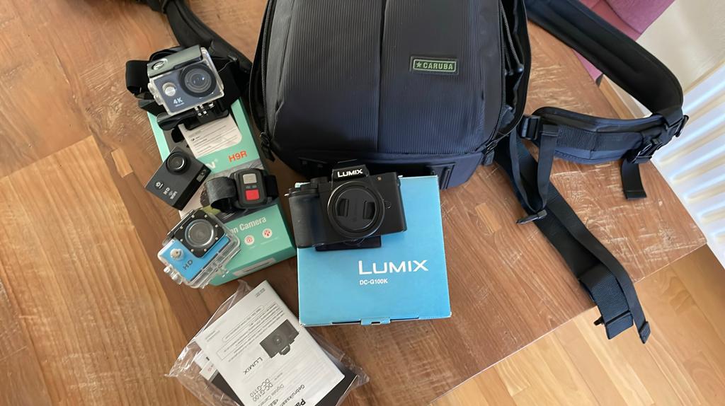 Panasonic DC-G100KEG-K, 20 Megapixel, Compact, Ophalen of Verzenden, Zo goed als nieuw