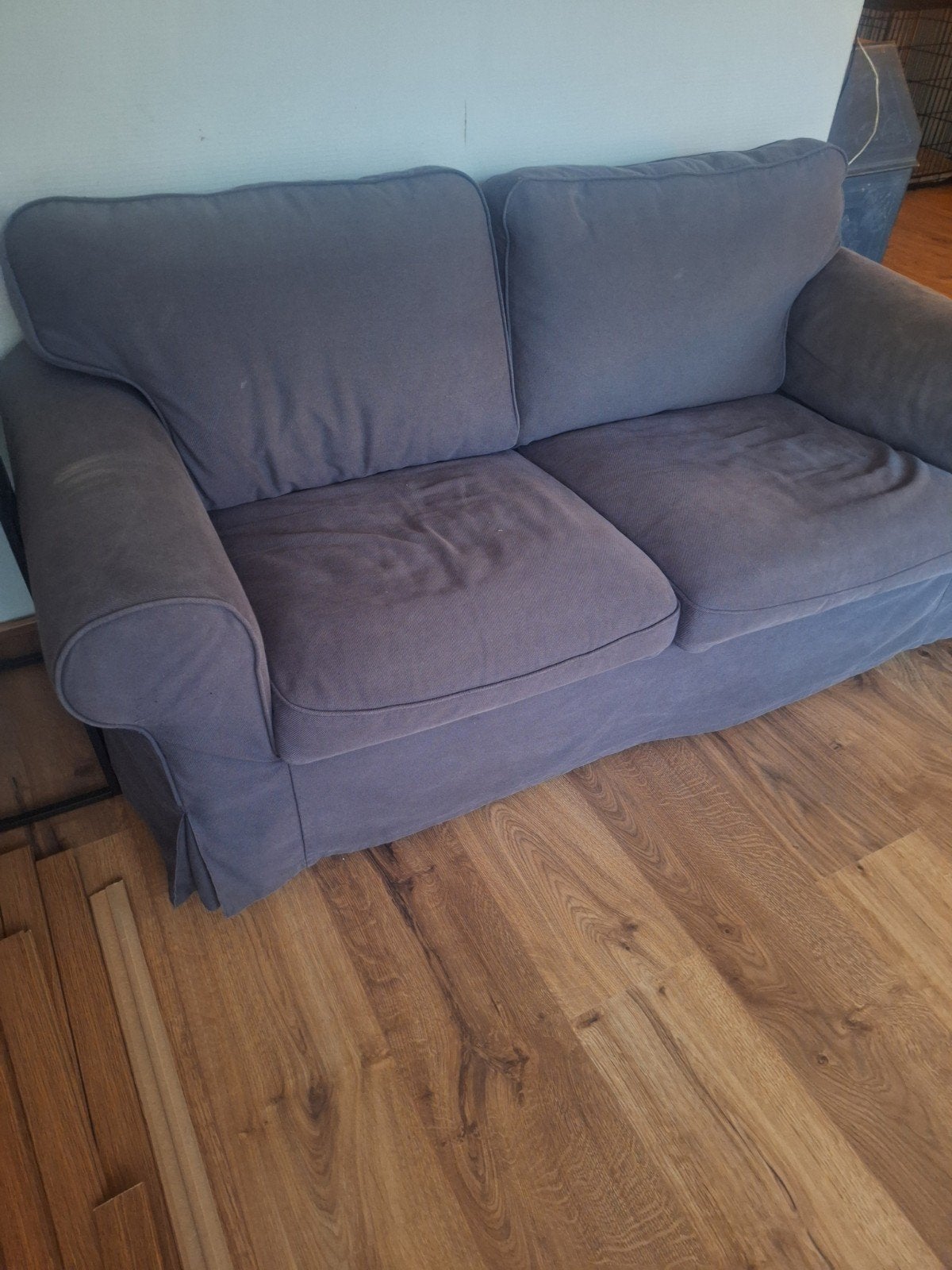 IKEA Ektorp   2-zitsbank met nieuwe hoes, Ophalen, Gebruikt, 150 tot 200 cm, Tweepersoons