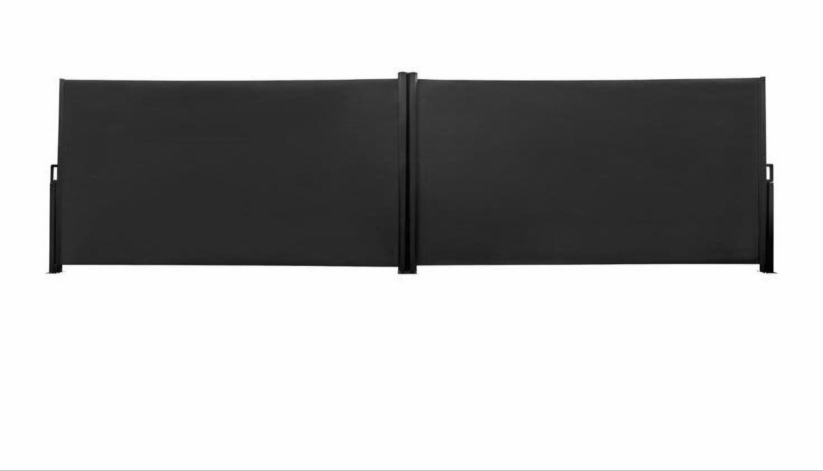 Dubbelzijdig uitrekbaar zonnescherm/windscherm antraciet, Ophalen, Overige typen, 450 cm of meer, Nieuw