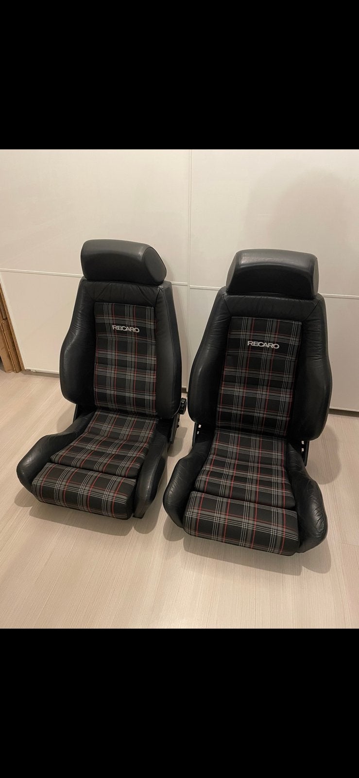 Recaro stoelen met rode ruitjes half leer, Auto-onderdelen, Ophalen, Nieuw, Overige automerken