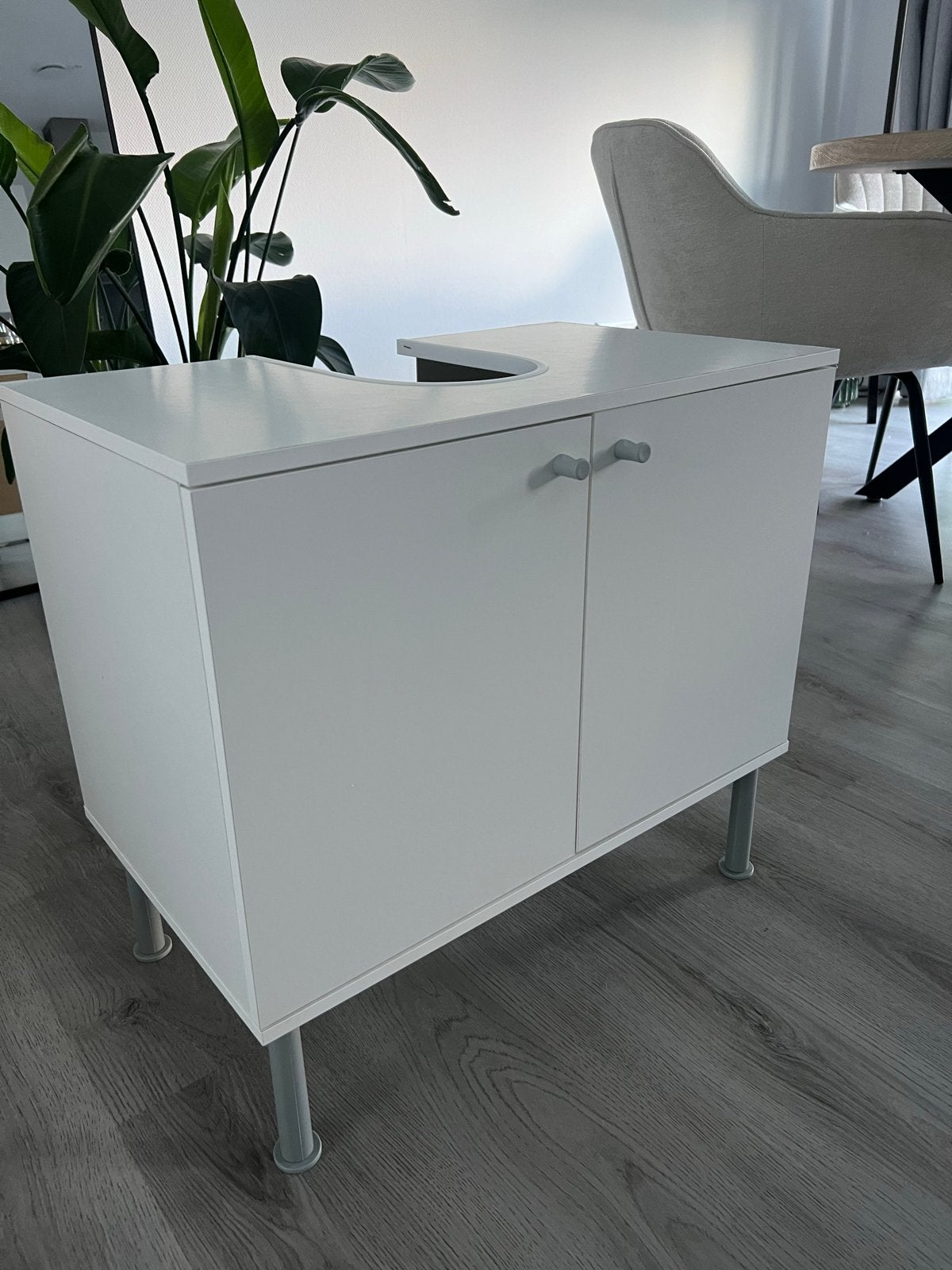 FULLEN Wastafelkast met 2 deuren, wit, Huis en Inrichting, Ophalen, Gebruikt, 50 tot 100 cm, Minder dan 100 cm