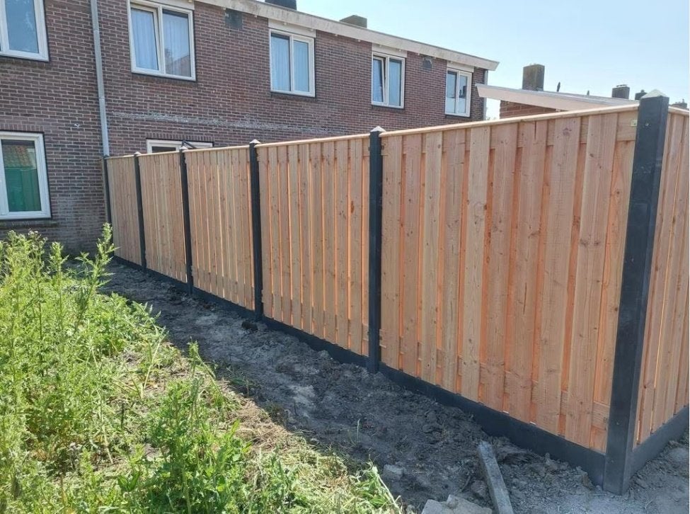 Schutting Hout beton geleverd en geplaatst!., Hekwerk of Schuttingen