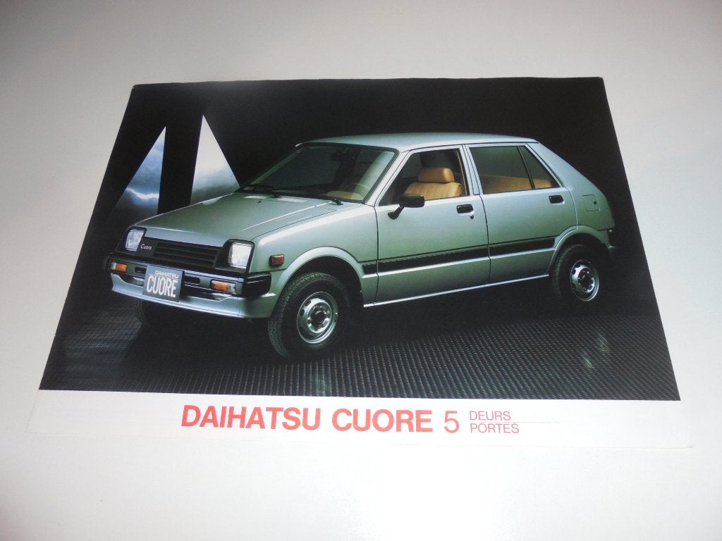 leaflet Daihatsu Cuore 5-deurs, Ophalen of Verzenden, Nieuw, Overige merken