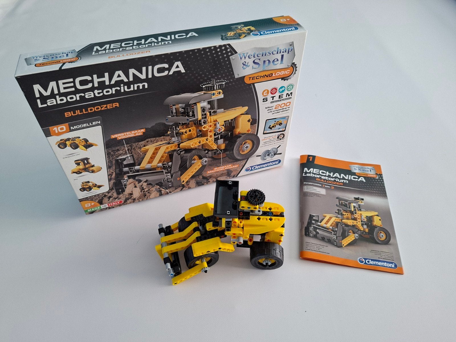 Clementoni Mechanica Laboratorium Bulldozer, Ophalen of Verzenden, Zo goed als nieuw, Overige merken