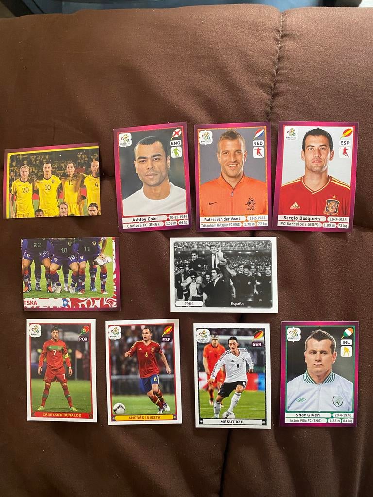 Panini EK 2012 Stickers - Nieuwstaat, o.a. Ronaldo 2,00 euro, Hobby en Vrije tijd, Stickers en Plaatjes, Ophalen of Verzenden