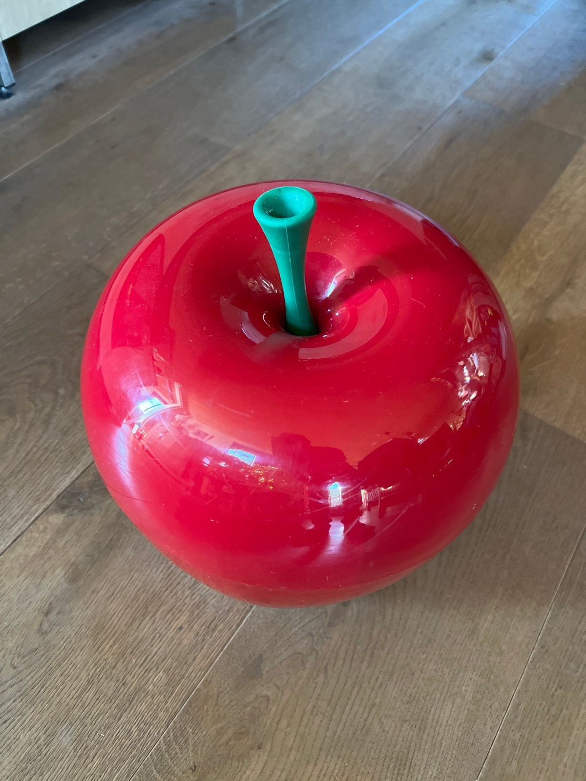 Grote rode appel opbergdoos - Vintage design, Ophalen, Vintage, Gebruikt, Kunststof