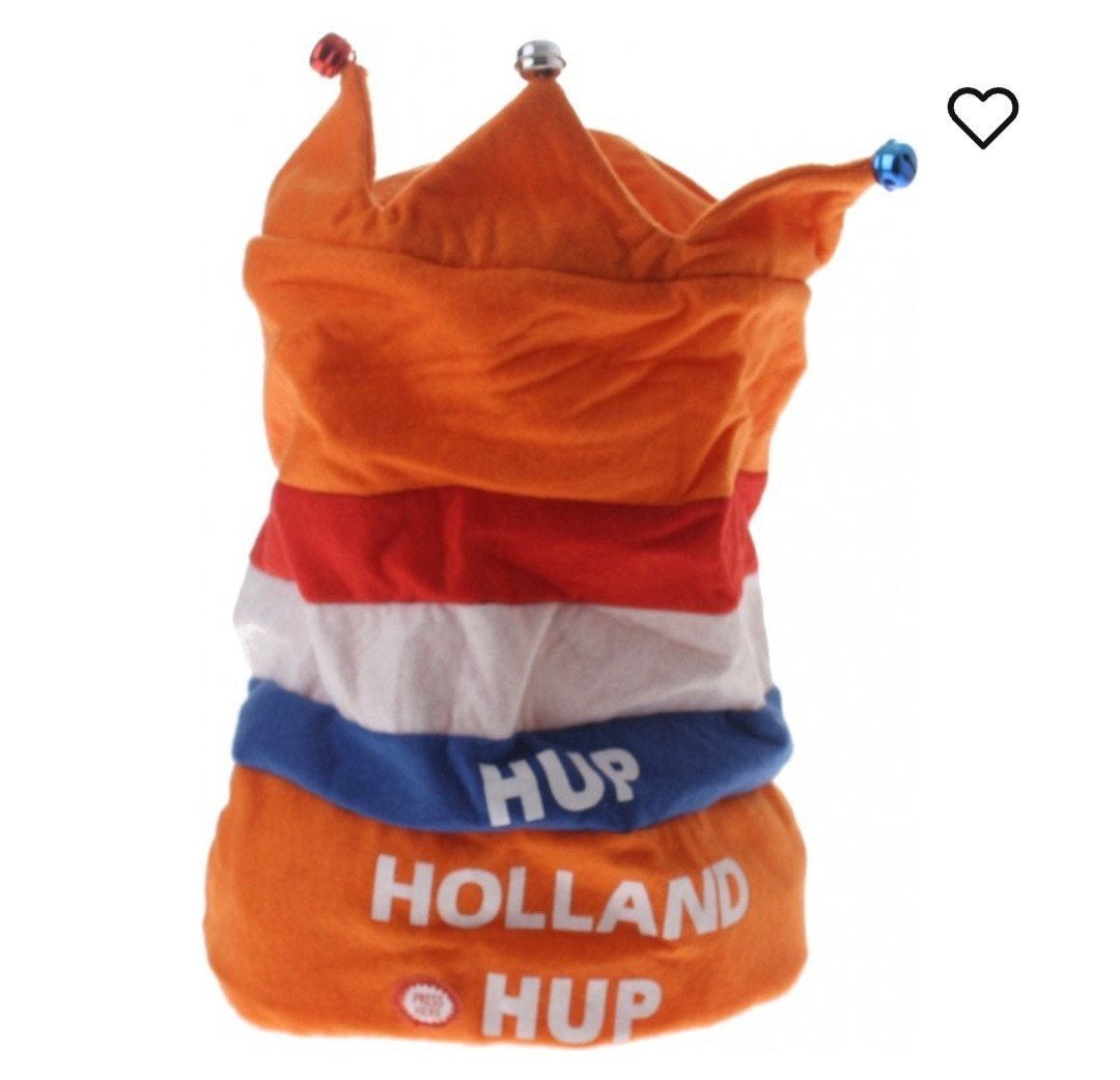 9 stuks Hup Holland Hup Hoed met Muziek - Oranje Feestmuts, Hup, Nieuw, Ophalen of Verzenden, Hup