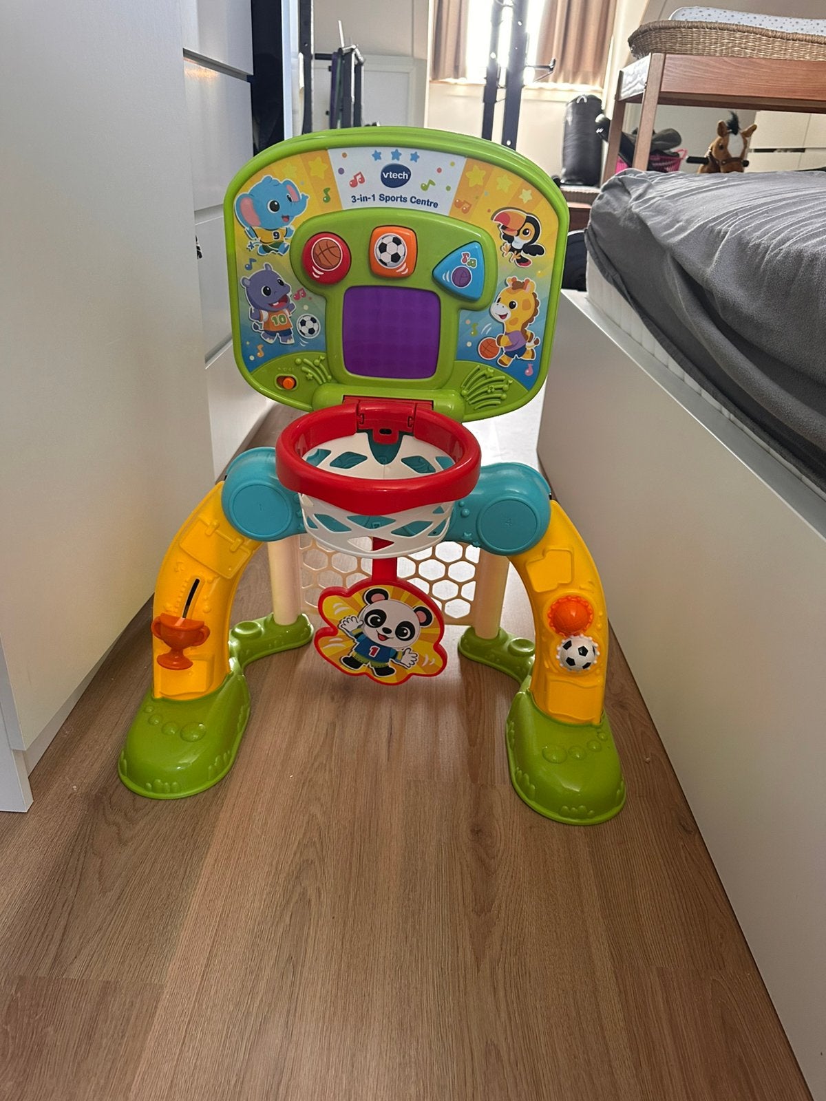V-tech 3-in-1 sports centre, Kinderen en Baby's, Speelgoed | Vtech, Ophalen, Zo goed als nieuw, 6 maanden tot 2 jaar