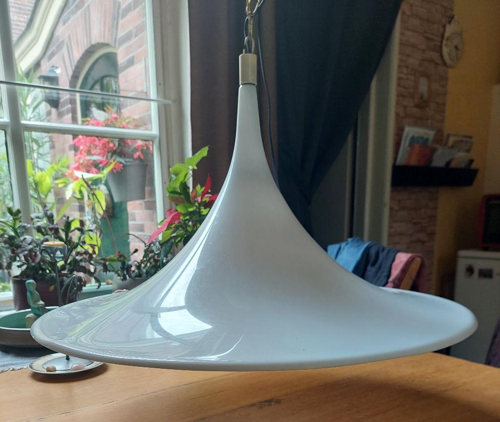 Harco Loor Dutch design heksenhoed lamp 60 cm, Kunststof, Gebruikt, 50 tot 75 cm, Ophalen
