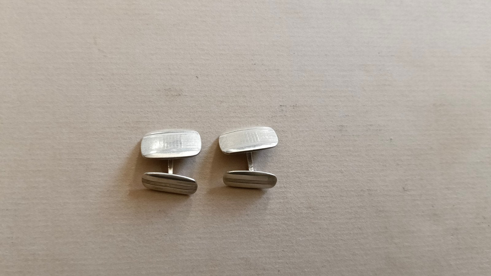 Stijlvolle zilveren manchetknopen, Ophalen of Verzenden, Gebruikt, Zilver