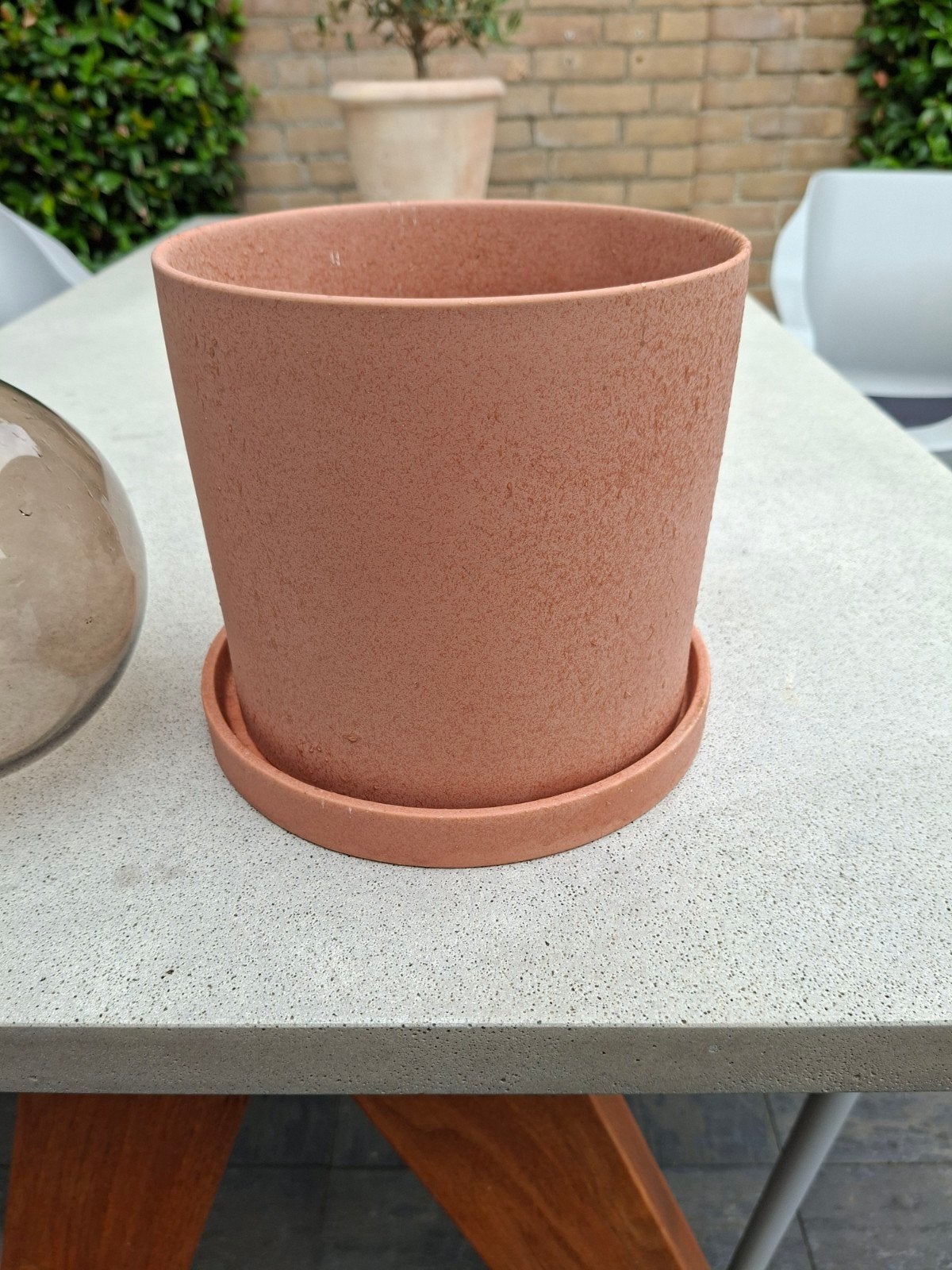 bloempot, Tuin en Terras, Ophalen, Rond, Aardewerk, Minder dan 40 cm