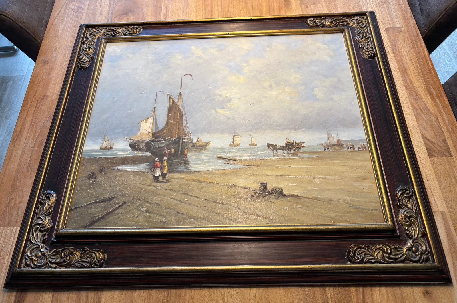 Nautisch / maritiem schilderij van Frank van den Burg, Ophalen of Verzenden