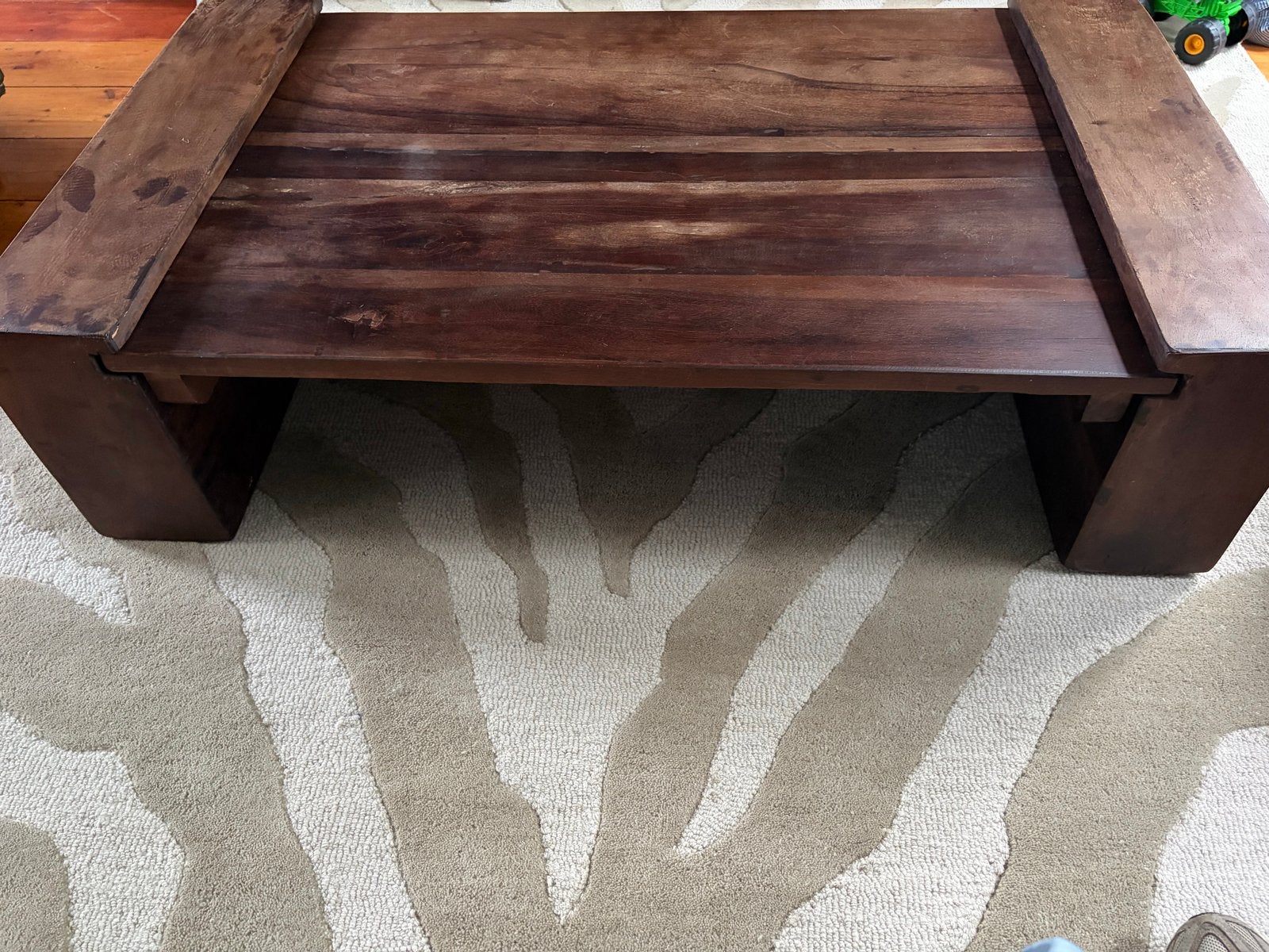 WOOOD Exclusive Cuno salontafel hout - Zo goed als nieuw, 100 tot 150 cm, Zo goed als nieuw, Rechthoekig, Overige houtsoorten