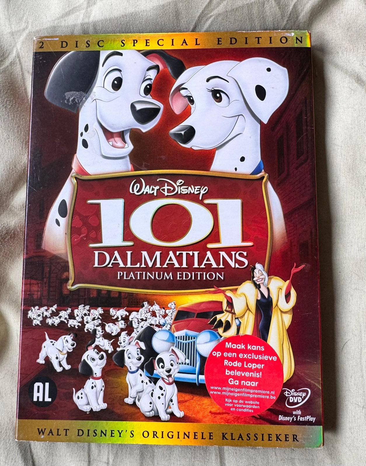 Dvd 101 Dalmatiërs ( Platinum Edition ), Bonusmateriaal, Animatie, Nederlands, Ophalen of Verzenden