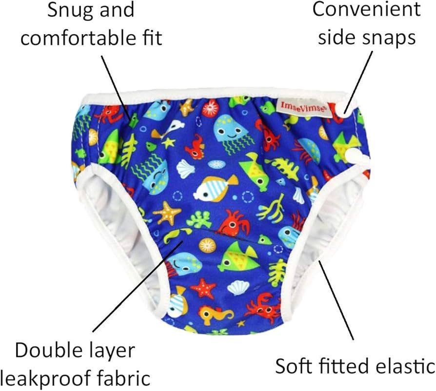 Nieuwe ImseVimse wasbare zwemluiers – 7-10 kg, Nieuw, Ophalen of Verzenden, Maat 68, Zwemluier