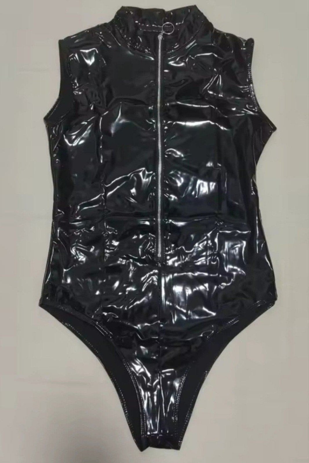 Mooie Lak Bodysuit met Rits, tm 3XL, Verzenden, Nieuw