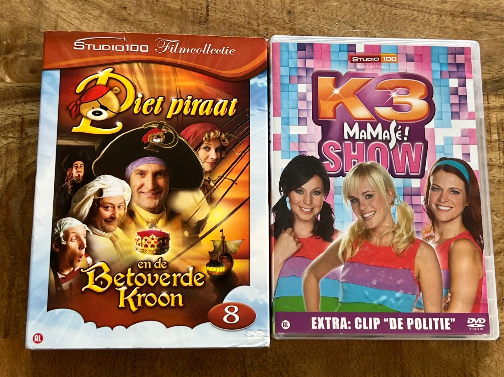 Studio 100 Piet piraat en K3, Cd's en Dvd's, Dvd's | Kinderen en Jeugd, Alle leeftijden, Ophalen of Verzenden, Zo goed als nieuw