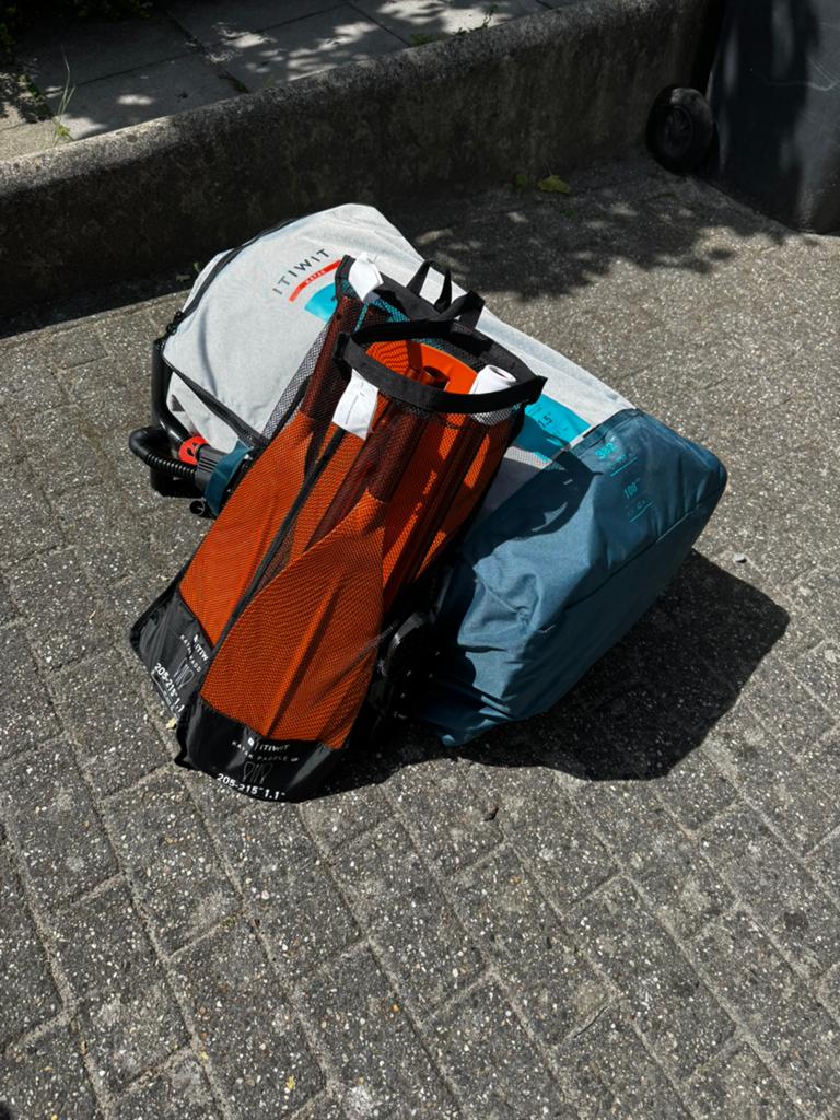 Opblaasbare kano/kajak 3/4 personen + peddels + pomp, Watersport en Boten, Kano's, Ophalen, Met peddels, Overige typen, Twee personen
