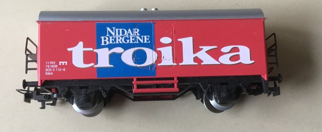 MäRKLIN HO # 4484.91701 troika uit set NIDAR BERGENE Norsk, Hobby en Vrije tijd, Wisselstroom, Ophalen of Verzenden, NS, Märklin