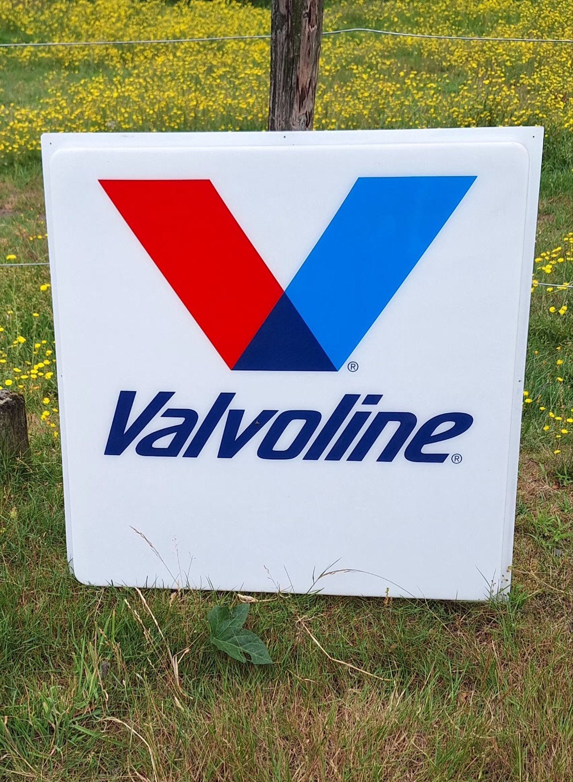 Vintage Valvoline lichtbak reclamebord️⛽️, Ophalen, Reclamebord, Gebruikt, .