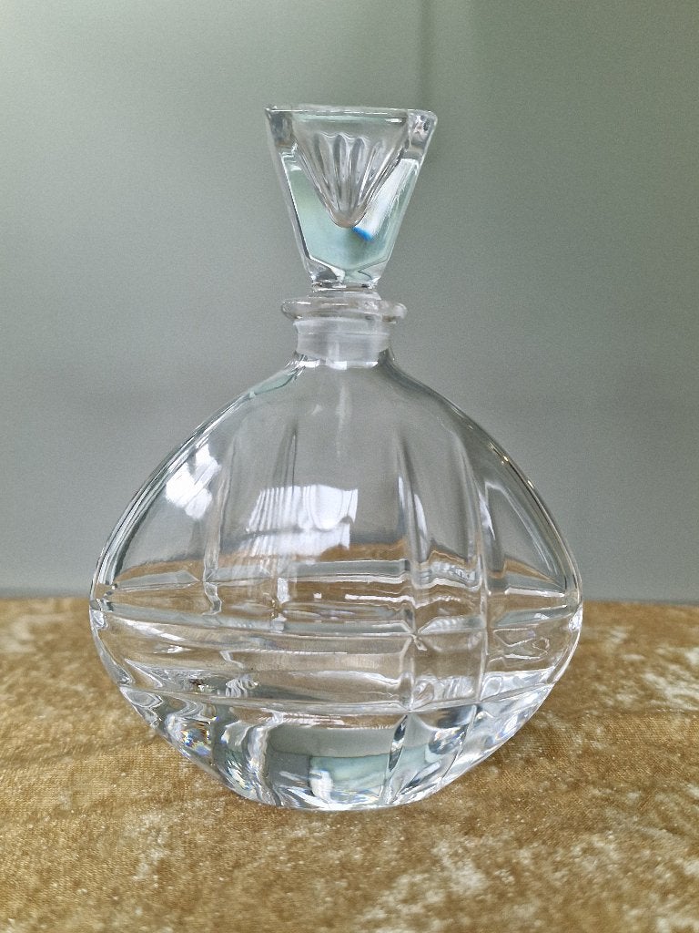 Vintage Kristallen Parfumfles Ovaal Design, Ophalen of Verzenden