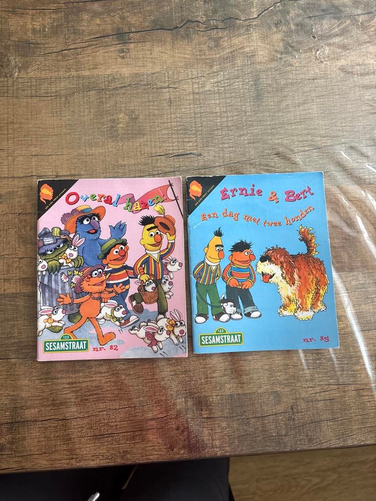 Sesamstraat Boekjes: Overal Hazen & Ernie & Bert, Boeken, Ophalen of Verzenden, Zo goed als nieuw