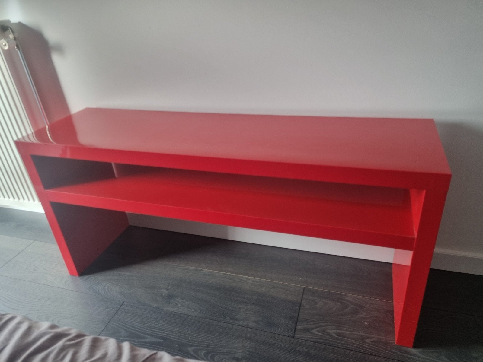 Ikea Lack TV meubel rood - 140x65x39 cm, Ophalen, Gebruikt, 100 tot 150 cm, Minder dan 100 cm