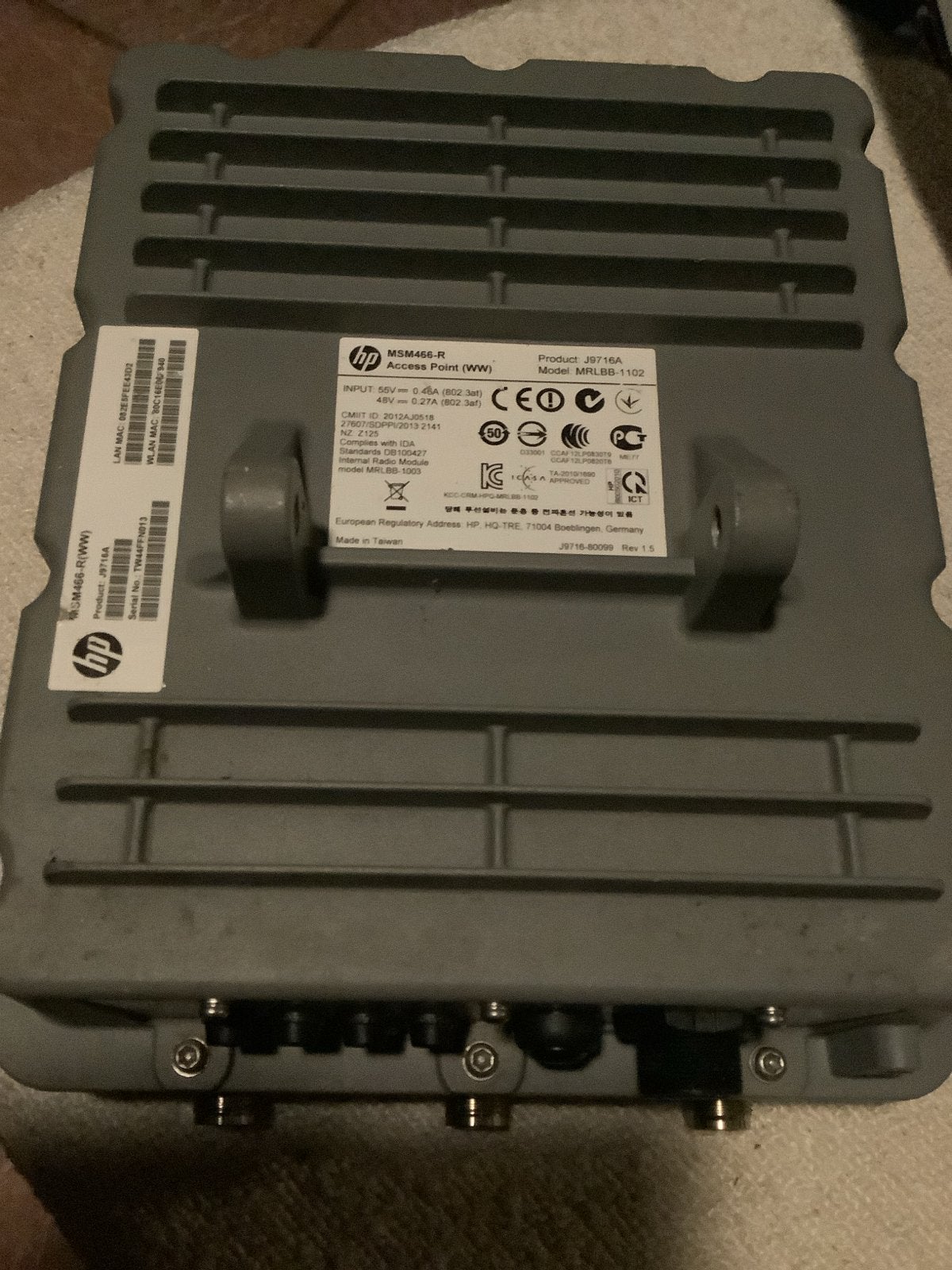 HP MSM466-R J9716A Outdoor Dual Radio Access Point (AC), Computers en Software, Ophalen of Verzenden, Gebruikt