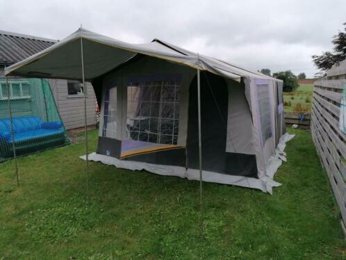 Ruime waterdichte 4-pers Jamet Canyon vouwwagen met keuken., Caravans en Kamperen, Ophalen, Gebruikt, Tot en met 4