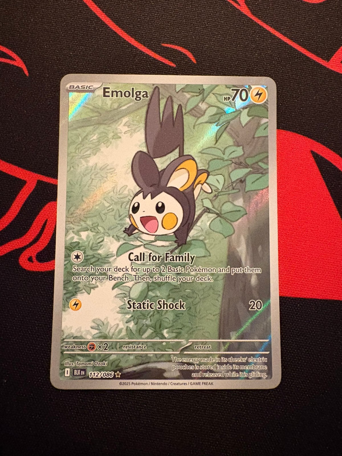 EMOLGA 112/086 – BLACK BOLT – ILLUSTRATION RARE – NM, Hobby en Vrije tijd, Verzenden, Zo goed als nieuw