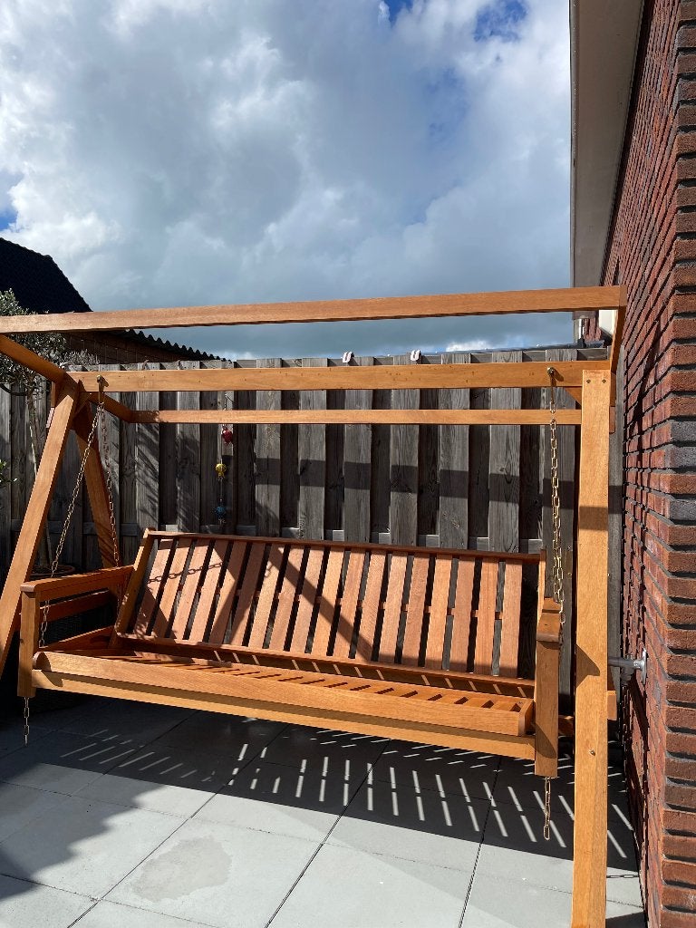 Tuinschommel, Ophalen, Zo goed als nieuw, Hout
