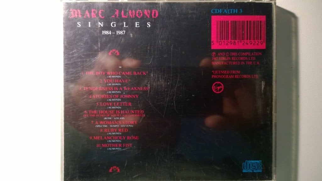 Marc Almond - Singles 1984-1987, Ophalen of Verzenden, Zo goed als nieuw, Pop