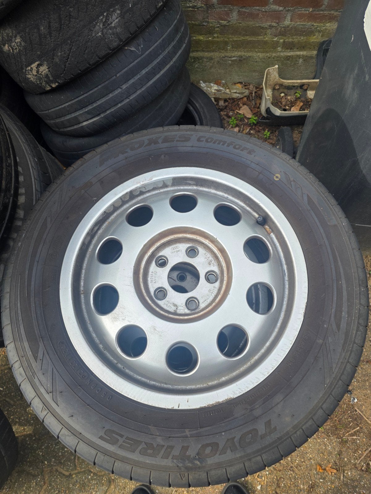 Audi A3 Pepperpots met Toyotires Proxes Comfort banden, Ophalen of Verzenden, Gebruikt