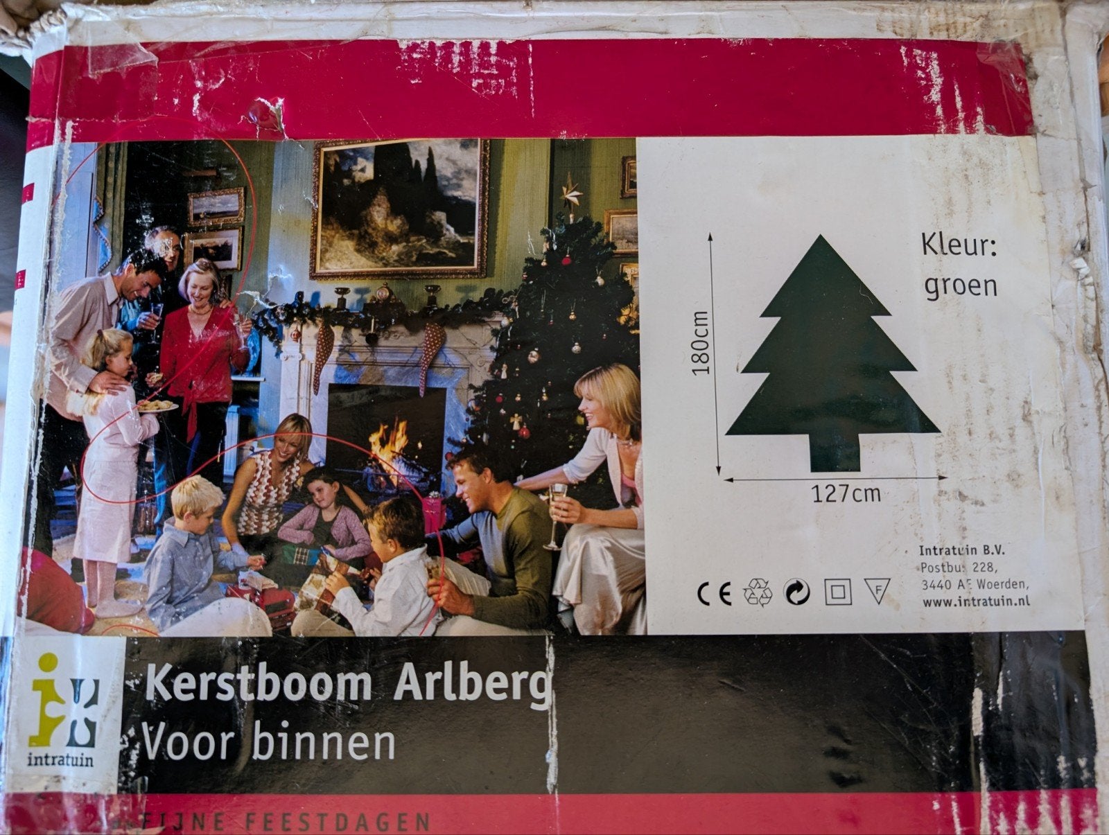 Kunstkerstboom Arlberg Intratuin 180 cm, Diversen, Ophalen, Zo goed als nieuw