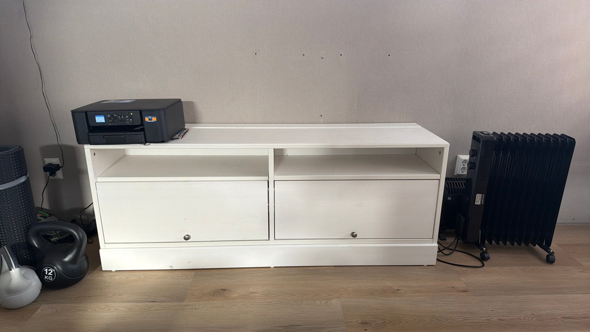 Tv meubel wit, Huis en Inrichting, Ophalen, Gebruikt, 150 tot 200 cm, Minder dan 100 cm
