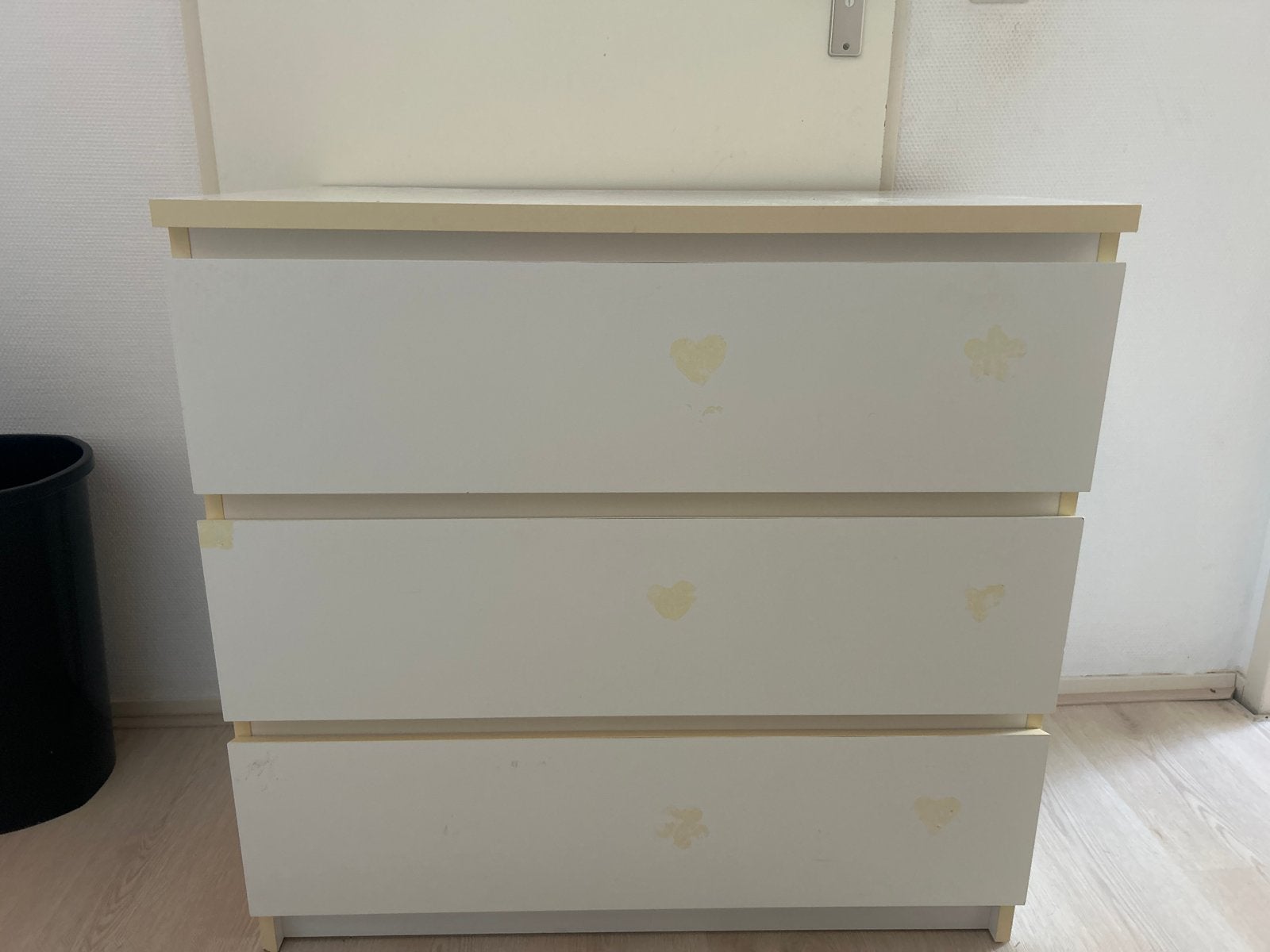 Ikea kast met 3 laden - Wit, Ophalen, Gebruikt, 50 tot 100 cm, 3 of 4 laden