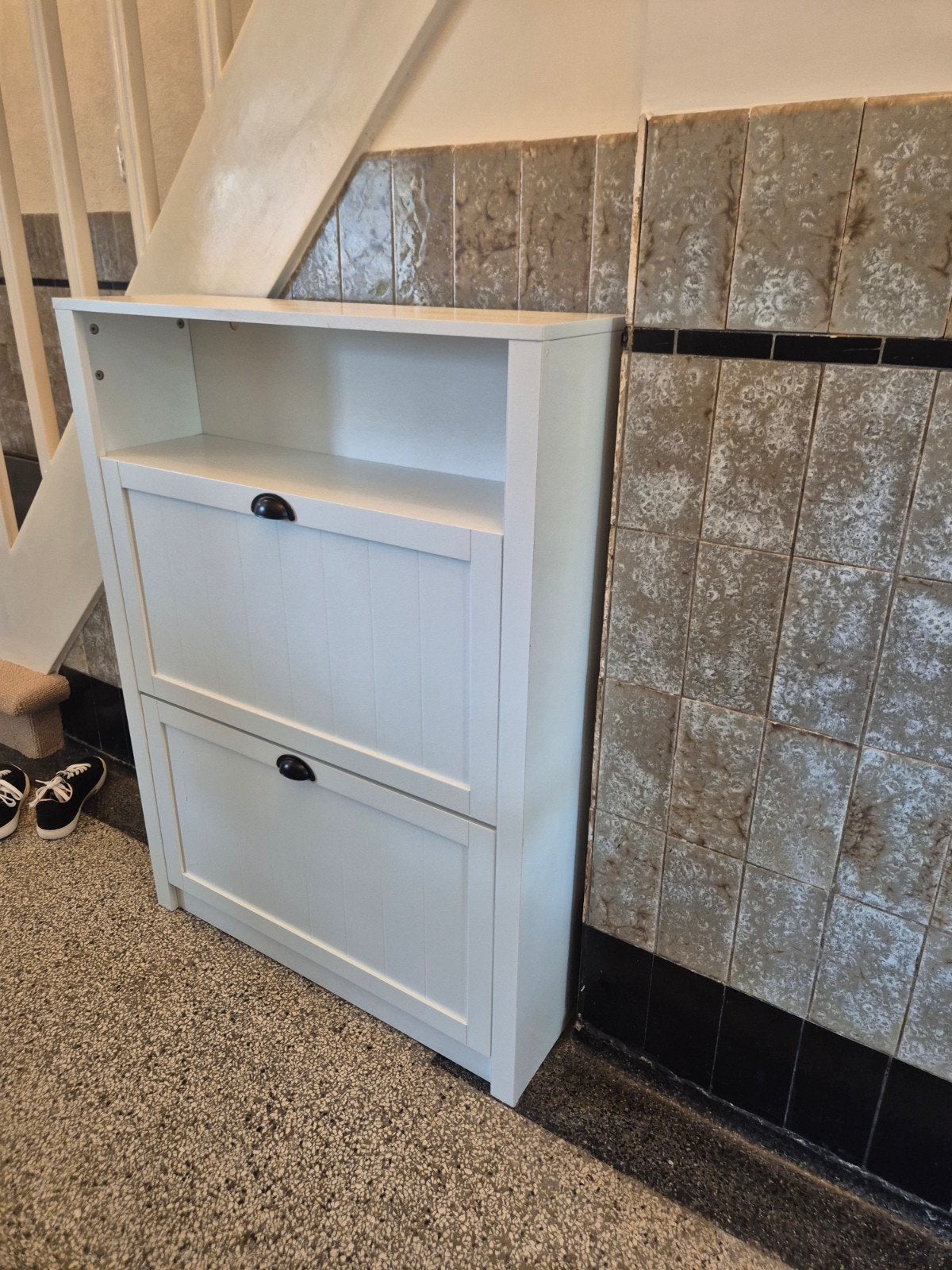 Witte Schoenenkast te koop, Ophalen, Gebruikt