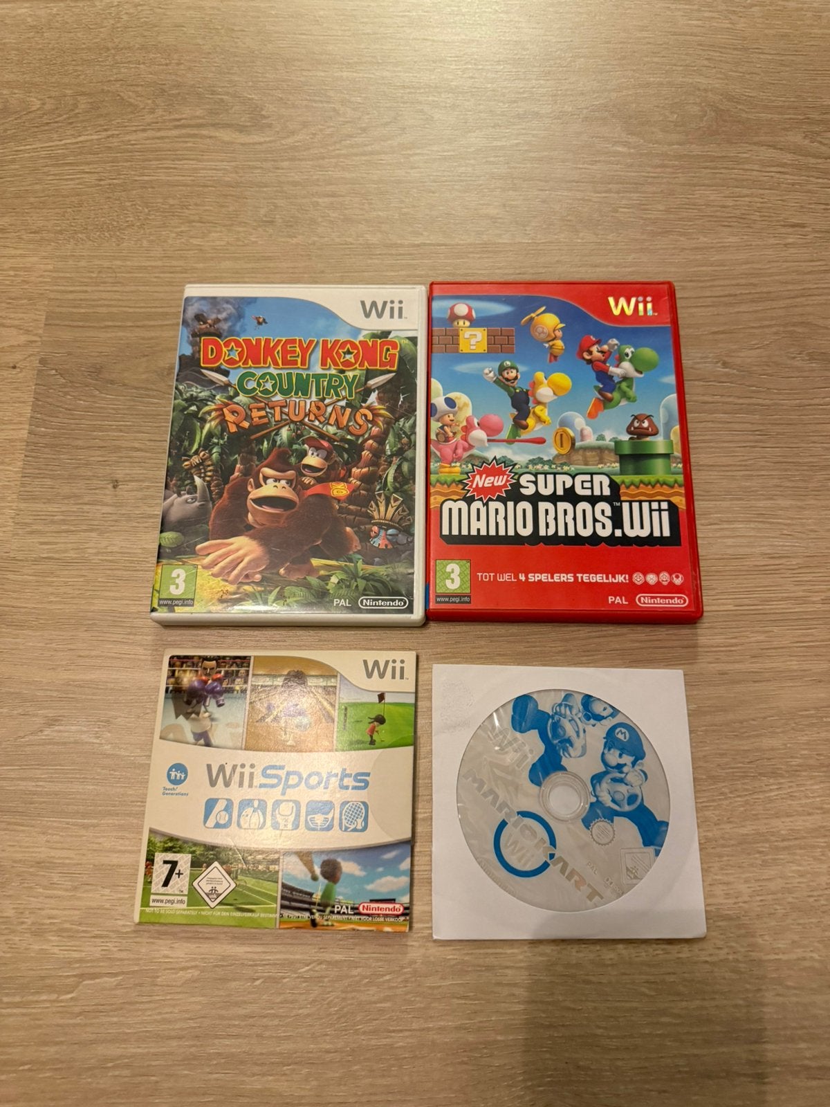 4 Wii Games, Spelcomputers en Games, Gebruikt, Racen en Vliegen, Ophalen of Verzenden, 3 spelers of meer