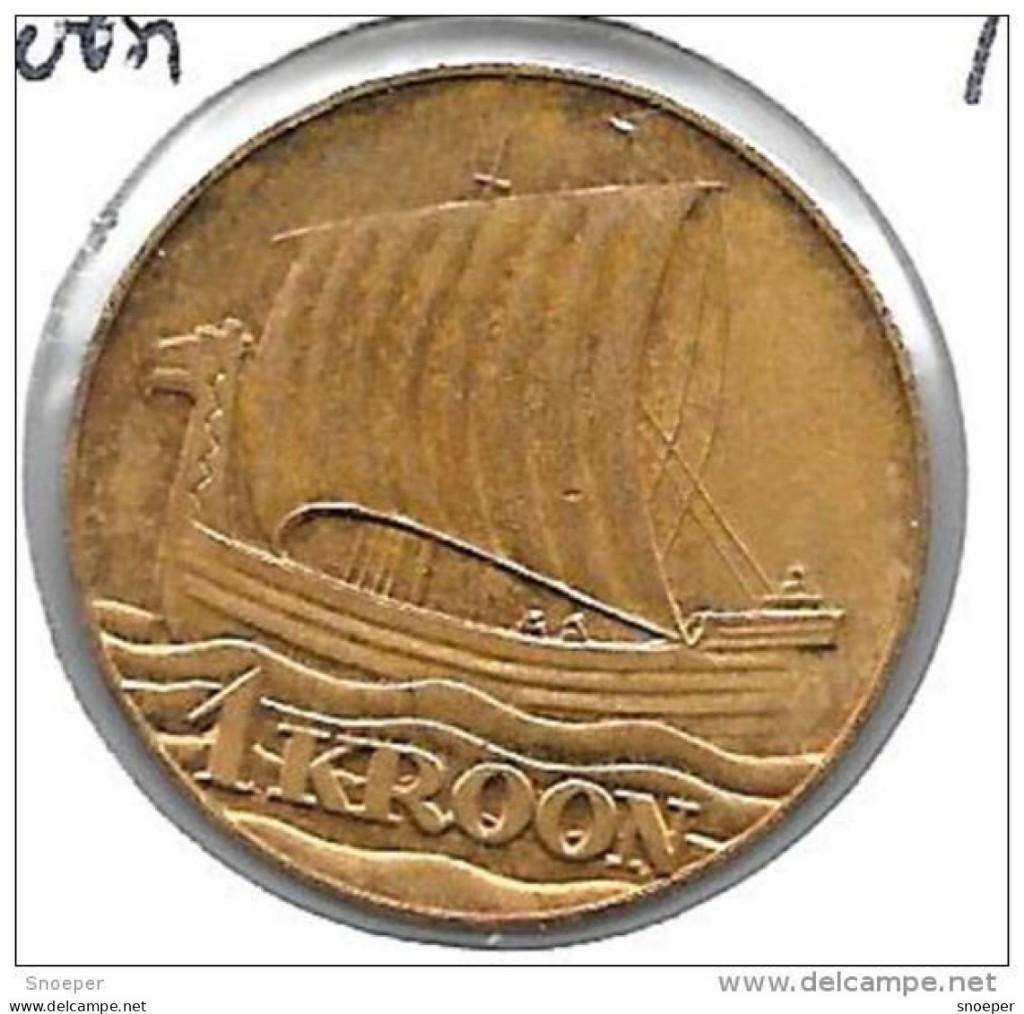 estonia 1 krooni 1990 km TN6 UNC !!!! rare !!!, Verzenden, Overige landen, Losse munt