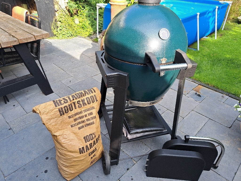 BBQ Egg, Kamado, Green Egg, Ophalen, Gebruikt, Met accessoires